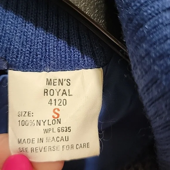 Woolrich Vintage Mens Royal Blue Windbreaker Size Small - Picture 4 of 13